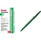 Pentel Rolling Writer Rollerball Pen, Medium Point, Green Ink, Dozen (R100D)