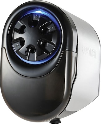 Bostitch QuietSharp Glow Classroom Electric Pencil Sharpener, Black/Silver (EPS11HC)