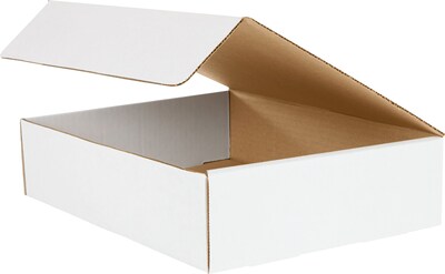 Coastwide Professional™ 12.13 x 9.25 x 3, 200# Mullen Rated, White, Mailers, 50/Bundle (CW57091)