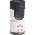 Accu-Stamp® One-Color Pre-Inked Round Stamp INITIAL HERE, 1/2 x 1-5/8 Impression, Red Ink (035661)