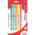 Pentel 24/7™ Highlighter, Chisel Tip, Assorted Barrel, Assorted Ink, 5/Pack