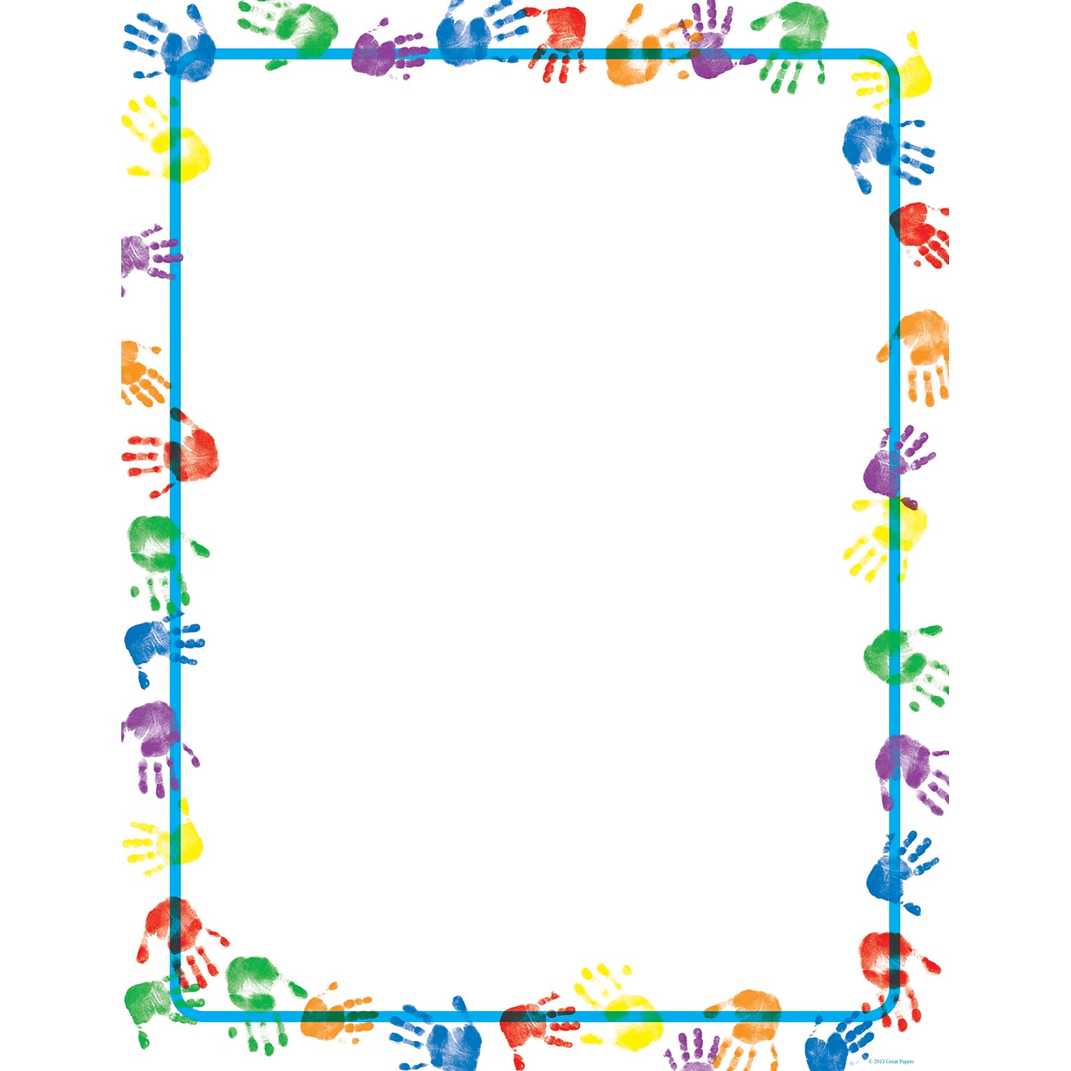 Great Papers® Handprints Letterhead, 80/Pack