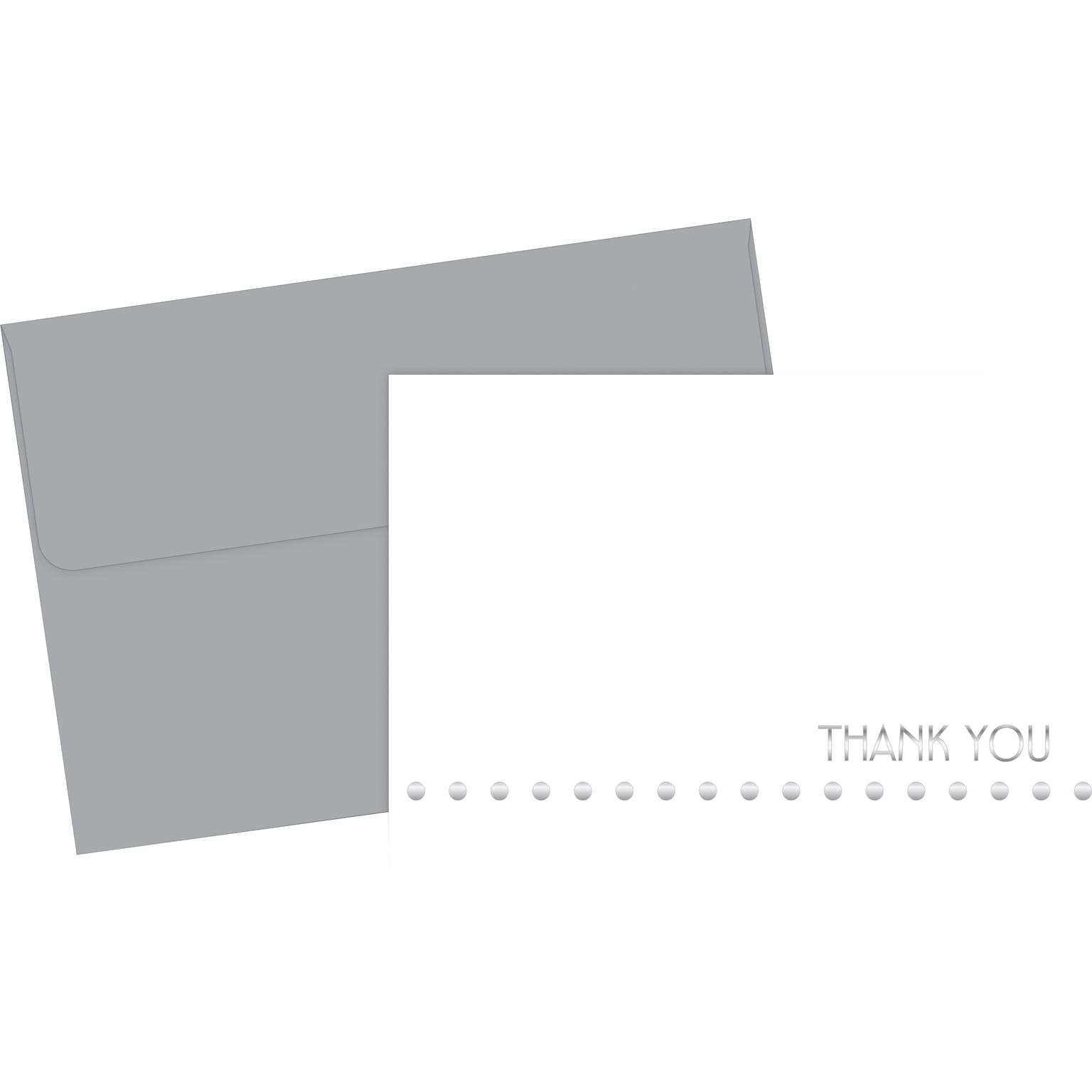 Great Papers® Silver Foil Lotsa Dots Thank You Cards, 24/Pack