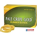 Alliance® Pale Crepe Gold 19 Rubber Band, 3-1/2 x 1/16, 1890/Box