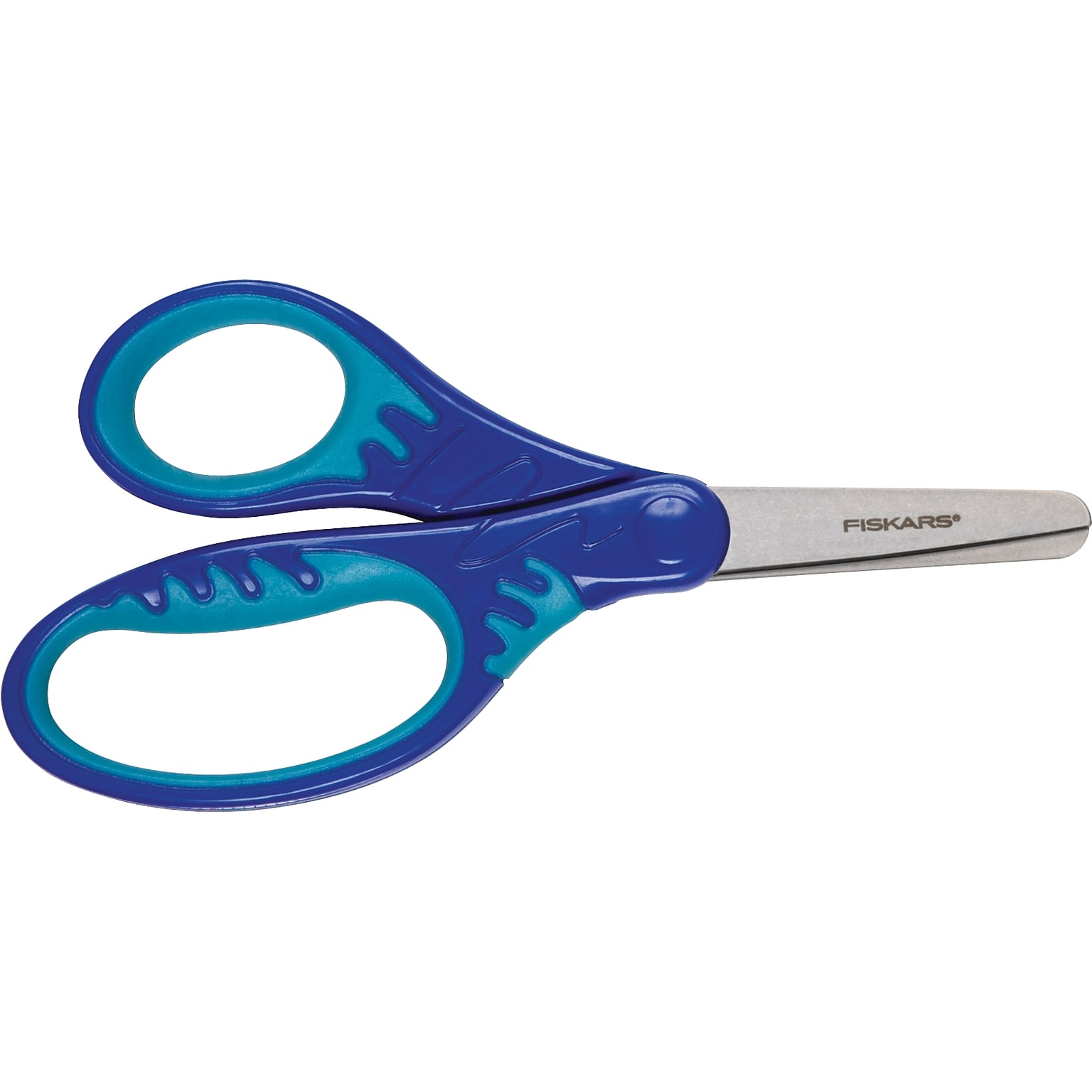 Fiskars SoftGrip 5 Steel Kids Scissors, Blunt Tip, Assorted Colors (1068912)