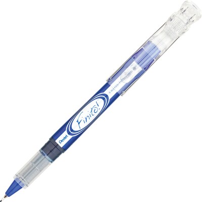 Pentel® Finito Porous Point Pens, Extra-Fine, Blue Ink, Dozen (SD98C)