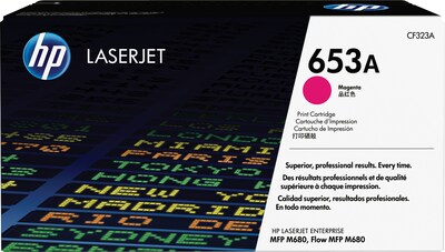 HP 653A Magenta Standard Yield Toner Cartridge, Prints Up to 16,500 Pages (CF323A)