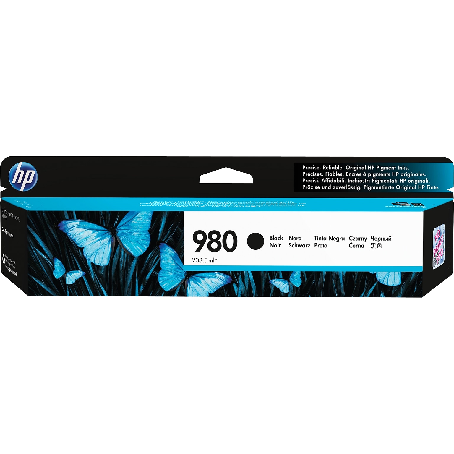 HP 980 Black Standard Yield Ink Cartridge (D8J10A)