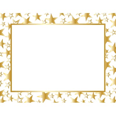 Great Papers® Gold Twinkle Certificate, 50/Pack
