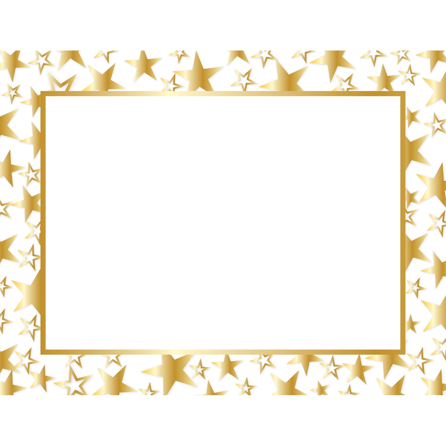 Great Papers Certificates, 8.5 x 11, Gold and White, 50/Pack (2014025)