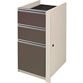 Bestar® Connexion Collection 3-Drawer Full Pedestal File Cabinet, Letter/Legal, Sandstone, 15W (936