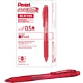 Pentel EnerGel-X Retractable Gel Pens, Fine Point, Red Ink, Dozen (PENBLN105B)