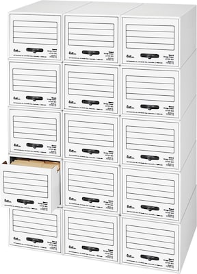 Quill Brand® Storage Drawer with Metal Frame, White, 6/Carton (07611)