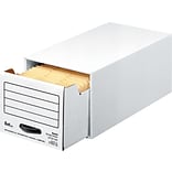 Quill Brand® Storage Drawer with Metal Frame, White, 6/Carton (07611)