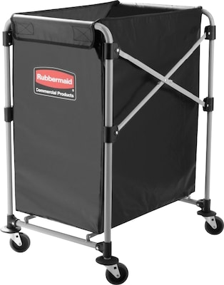 Rubbermaid® Collapsible X-Cart, 4 Bushel, Black (1881749)