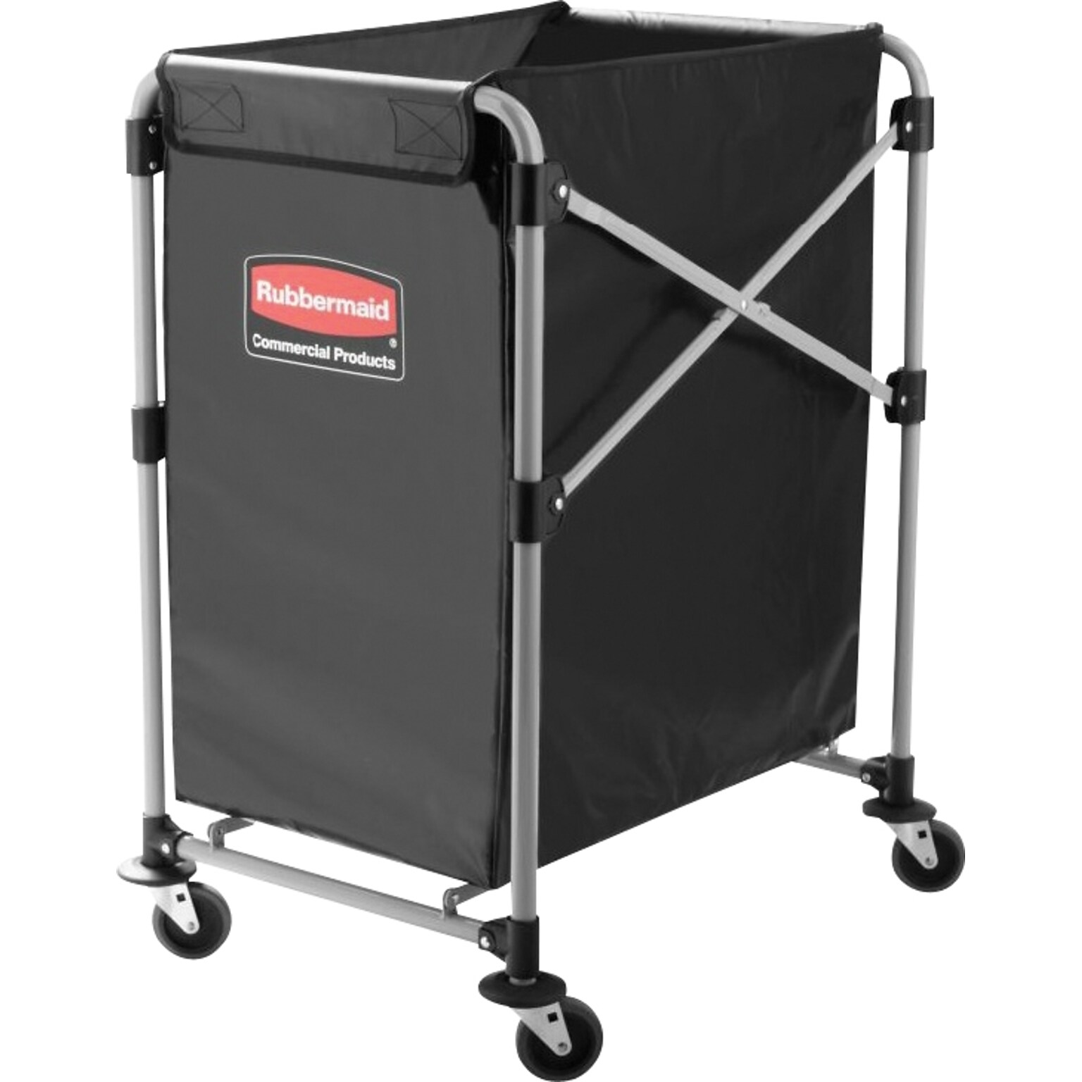 Rubbermaid® Collapsible X-Cart, 4 Bushel, Black (1881749)