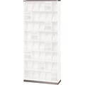 Datum ThinStak® Open Shelf File; 36W, 2 Base & 1 Top, Light Gray