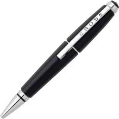 A.T. Cross Edge Jet 0.7 mm Medium Gel Ink Pen, Black Barrel