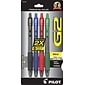 Pilot G2 Retractable Gel Pens, Bold Point, Assorted Ink, 4/Pack (31255)