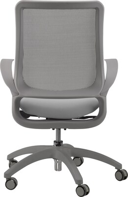 Raynor Hawk MF22 Task Chair, Mesh/Fabric, Gray, Seat: 19 3/10"W x 18 1/2"D, Back: 17 3/10"W x 20 9/10"H