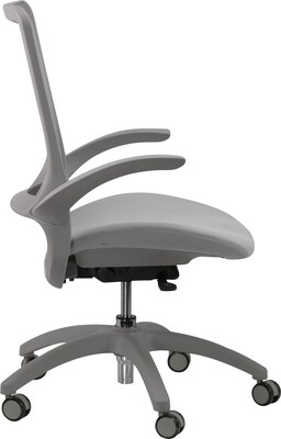 Raynor Hawk MF22 Task Chair, Mesh/Fabric, Gray, Seat: 19 3/10"W x 18 1/2"D, Back: 17 3/10"W x 20 9/10"H