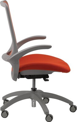 Raynor Eurotech Hawk MF22 Task Chair, Mesh Back w/ Fabric Seat, Orange, Seat: 19 3/10W x 18 1/2D,