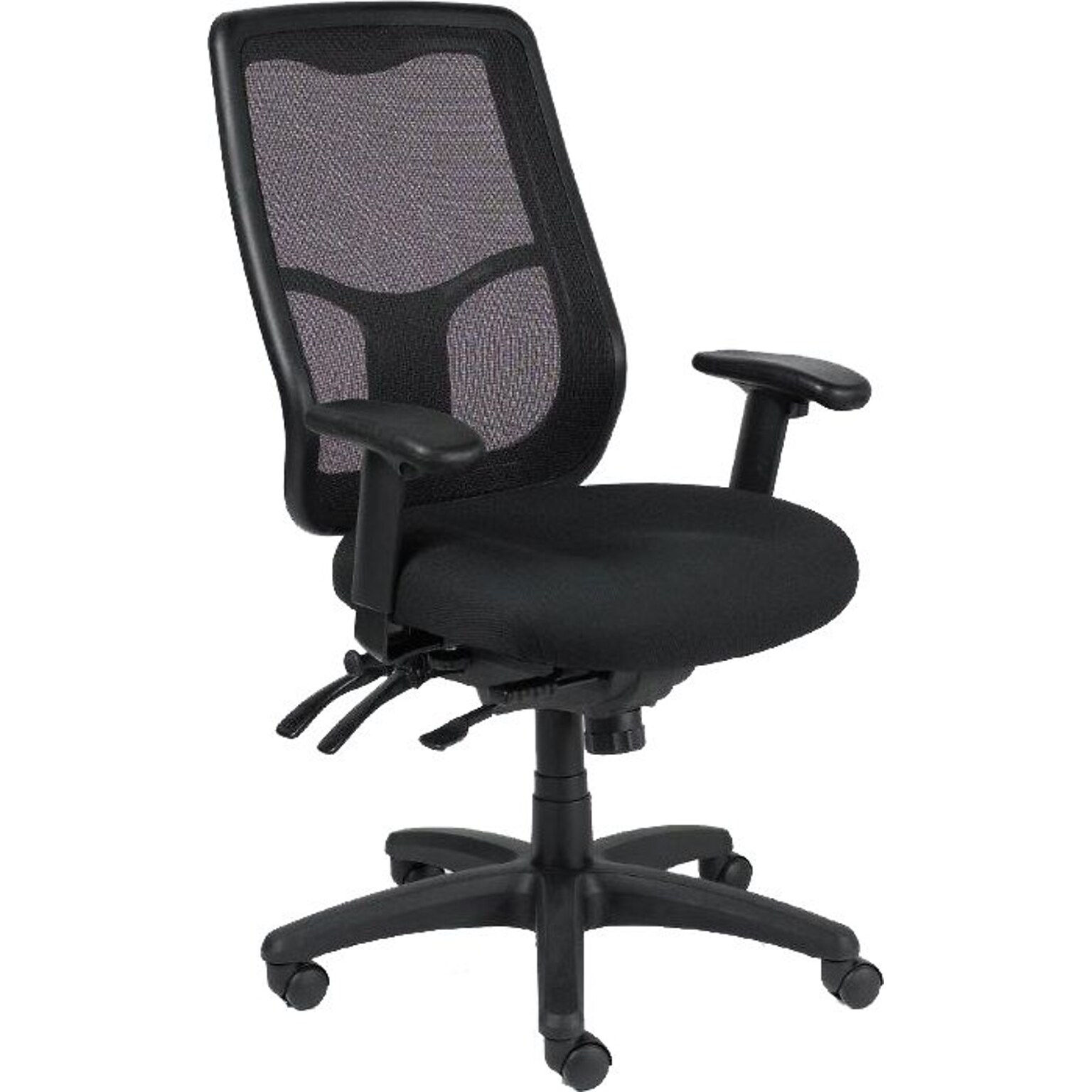 Raynor Eurotech Apollo Mesh High-Back Task Chair, Black, Adjustable Arms (MFHB9SL)