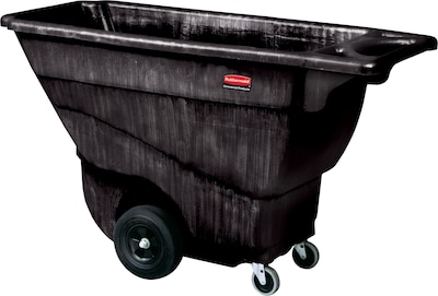 Rubbermaid® Commercial Structural Foam Tilt Truck, 850 lbs. Capaity, Black, Each (RCP 9T14 BLA)