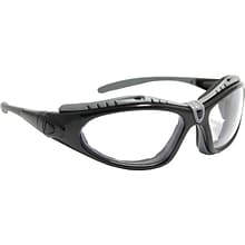 Bouton® Optical Safety Goggles, Fuselage, Blk Frame, Clr Lens w/Antifog/Anti-scratch Coat (250-50-04