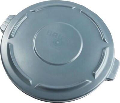 Rubbermaid Brute Plastic Lid, Gray, 20 gal. (FG261960 GRAY)