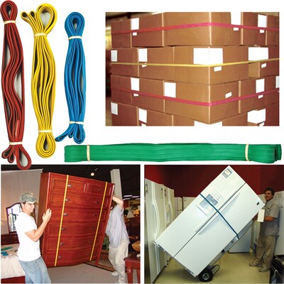 Unbranded Heavy Duty Reusable 84 Rubber Pallet Band, 144/Carton (EP5084)