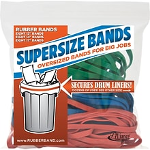 SuperSize Bands Oversized Rubber Bands, Assorted Sizes, 1/2 lb. Bag, 24/Pack (08997)