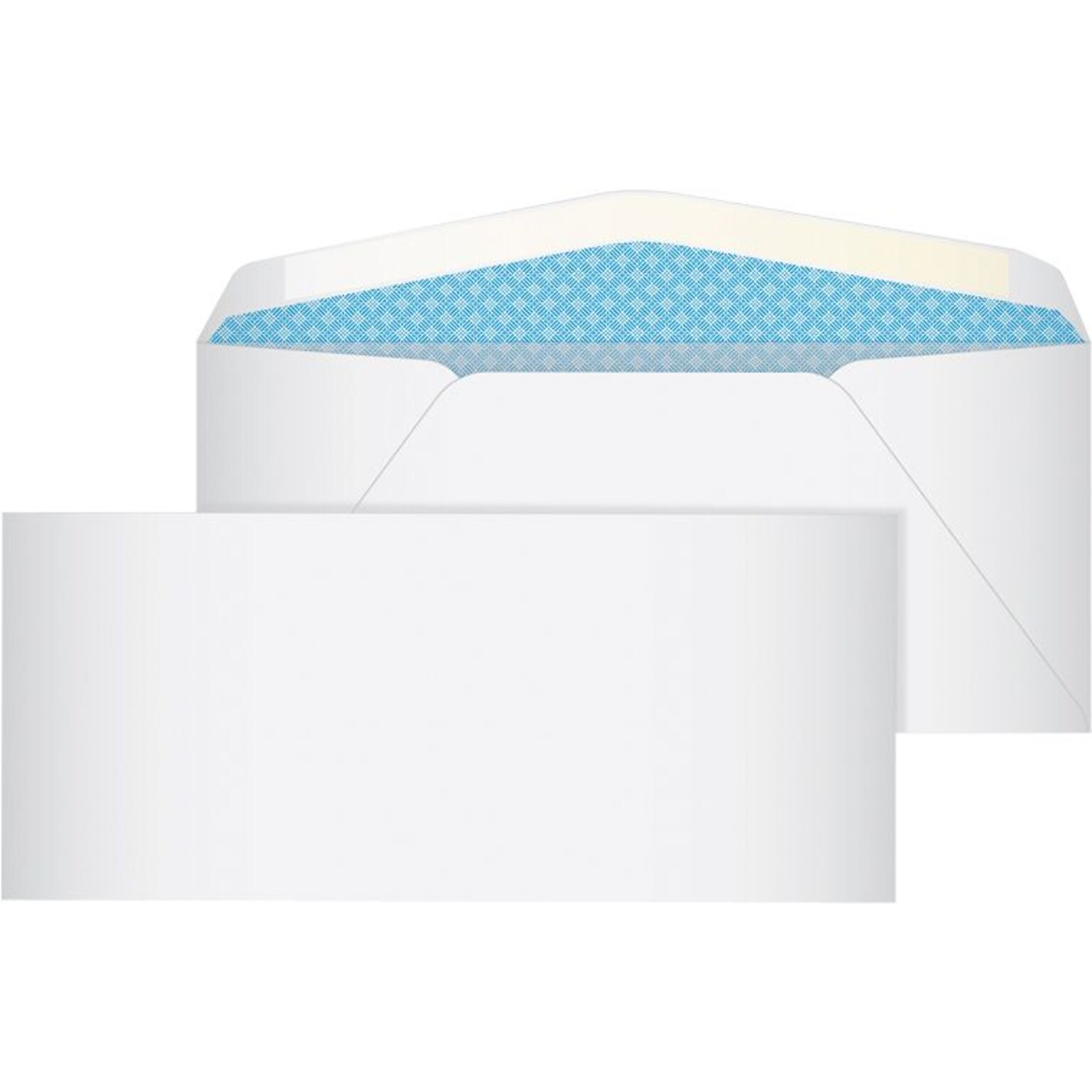 Quill Brand® 100/Box Gummed Security Tinted #10 Business Envelope, 4-1/8 x 9-1/2, White (Q131Q)