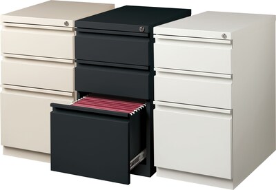 Quill Brand® 3 File Drawers Vertical File Cabinet, Locking, Gray, Letter, 19.88"D (13441D-CC)