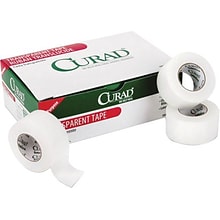 Curad® Transparent Adhesive Tape, 1 x 10 yds., 12/Box