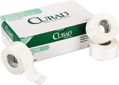 Curad® First Aid Cloth Silk Adhesive Tape, 1 x 10 yds., 12/Box