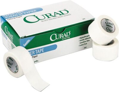 Curad® Paper Adhesive Tape, 1 x 10 yds., 12/Box