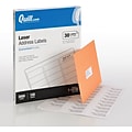 Quill Brand® Laser Address Labels, 1 x 2-5/8, White, 30 Labels/Sheet, 100 Sheets/Box (Comparable to Avery 5160)