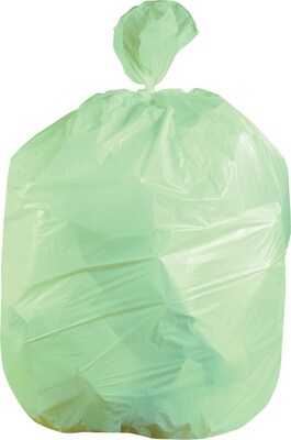 Heritage HDPE Liner 33x40, 13Mic, 10/25, Coreless Roll, Lt. Green, HDPE Liners