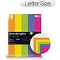 Astrobrights Colored Paper, 24 lbs., 8.5" x 11", Assorted Happy Colors, 500 Sheets/Ream (21289)