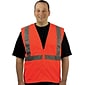 Protective Industrial Products High Visibility Sleeveless Safety Vest, ANSI Class R2, Orange, X-Large (302-0702Z-OR/XL)