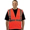 Protective Industrial Products High Visibility Sleeveless Safety Vest, ANSI Class R2, Orange, 2XL (3