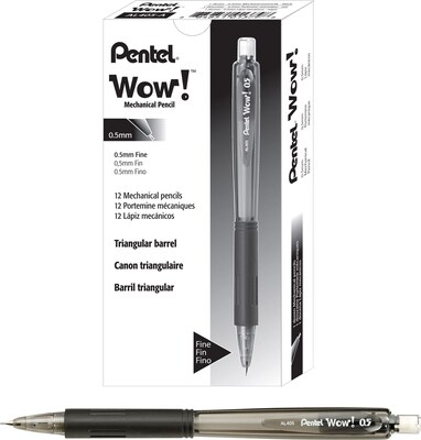 Pentel Wow! Mechanical Pencil, 0.5mm, #2 Medium Lead, Dozen (AL405A)