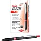 Pentel Oh! Gel™ Retractable Gel Pens, Medium Point, Red Ink, Dozen (K497-B)