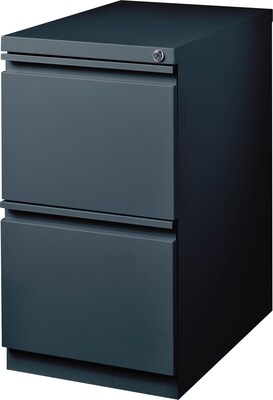 Quill Brand® 2-Drawer Vertical File Cabinet, Locking, Charcoal, Letter, 19.88D (26819D)