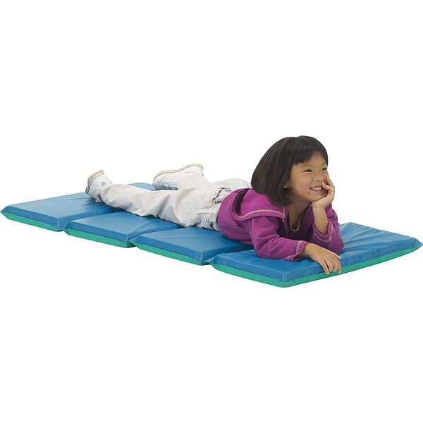 Peerless Plastics Daydreamer Vinyl 1 Rest Mat, 48 x 24, Blue/Teal (PZ-HSM148)