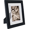 Natico Silver/Black Infinity Floating Frame, 4 x 6