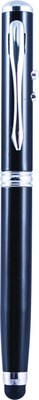 Monteverde 4-in-1 Multifunction Laser/Stylus/Flashlight/Ballpoint Pen, Medium Point, Black (MV73421)