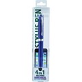 Monteverde® 4-in-1 Multifunction Laser/Stylus/Flashlight/Retractable Ballpoint Pen, Medium Point, Blue Barrel, Each