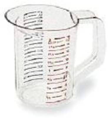 Rubbermaid Commercial Clear 2qt Bouncer Measuring Cup